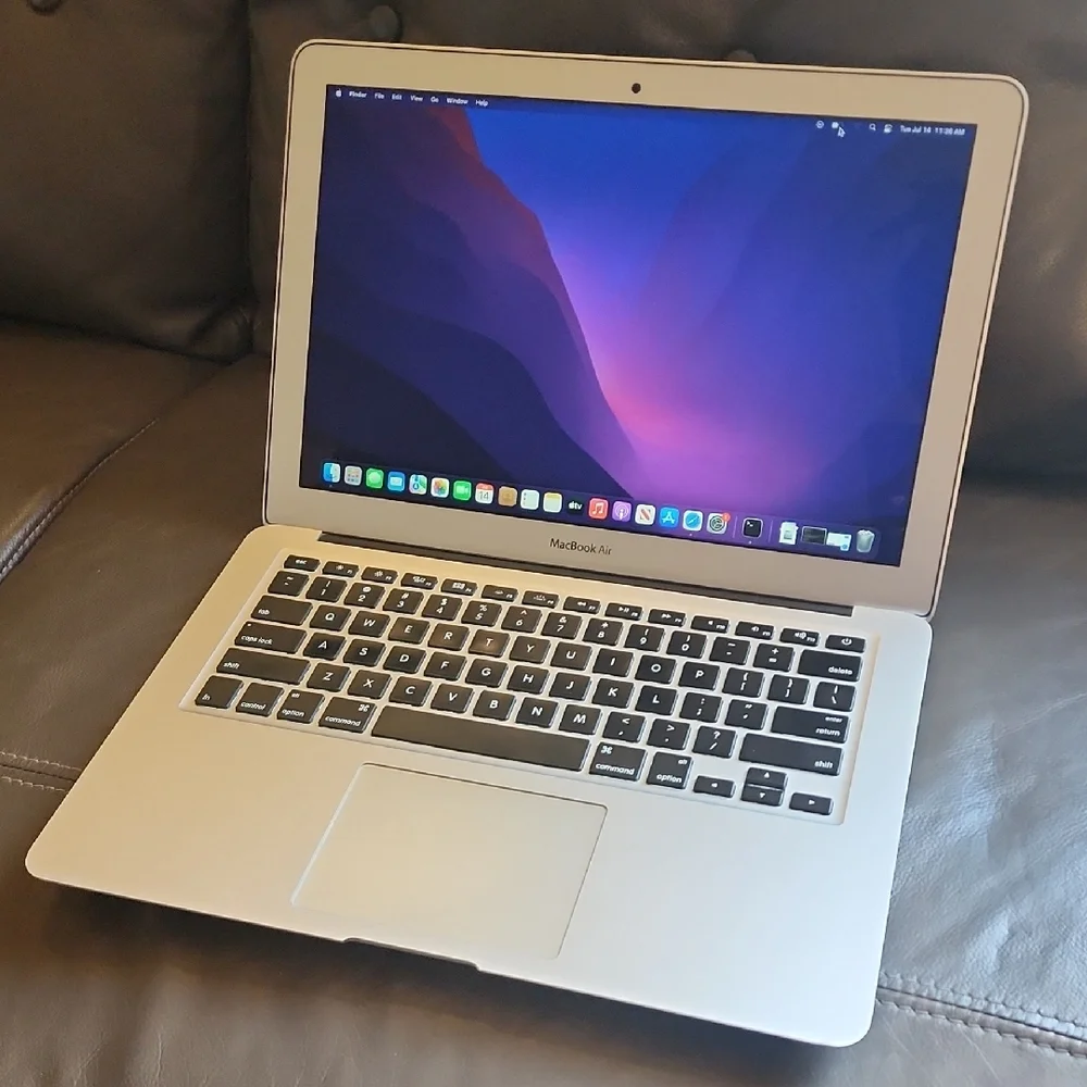 Apple MacBook Air Silver with Black Keyboard and Space Gray Display Frame